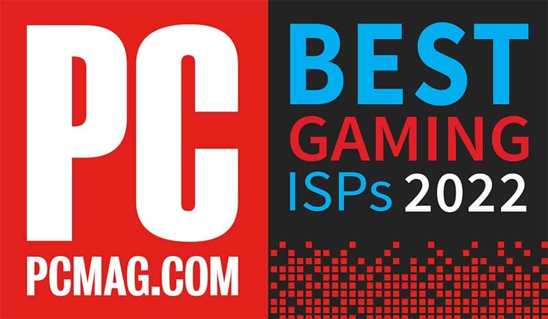 PC Magazine Best Gaming ISP badge