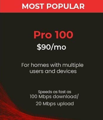 Fixed Wireless Pricing Table 2